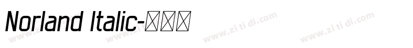 Norland Italic字体转换